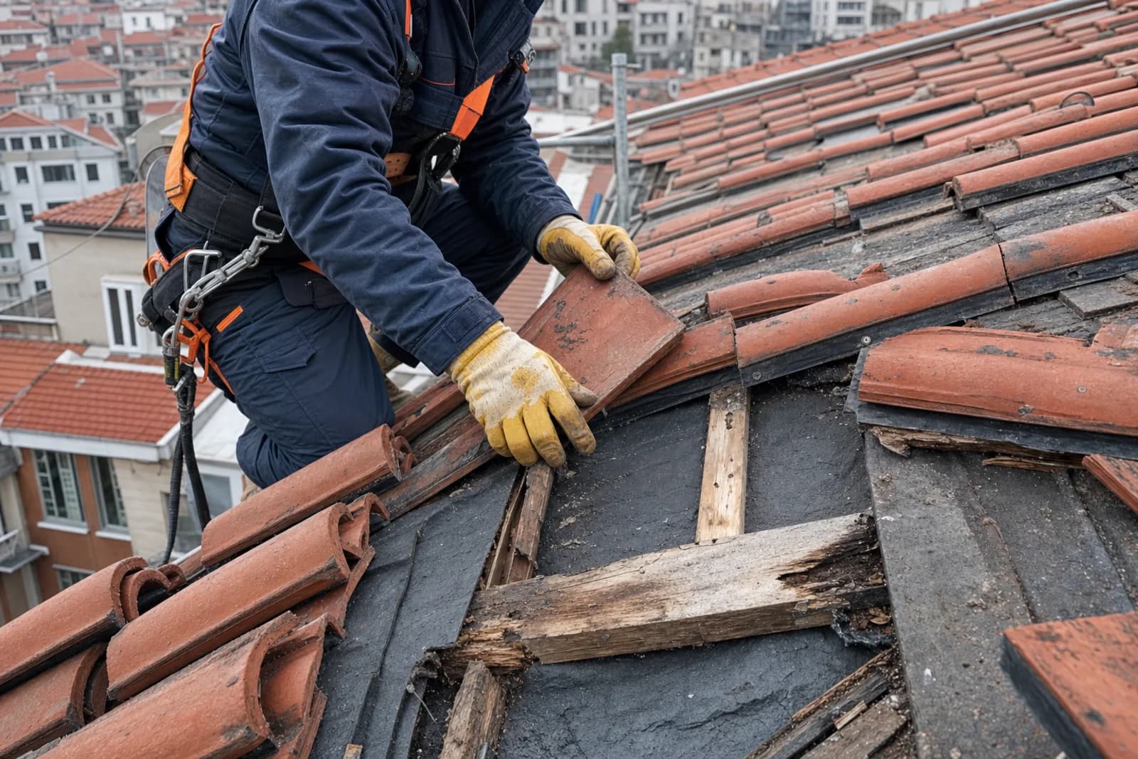 İstanbul kiremit çatı aktarımı uygulaması